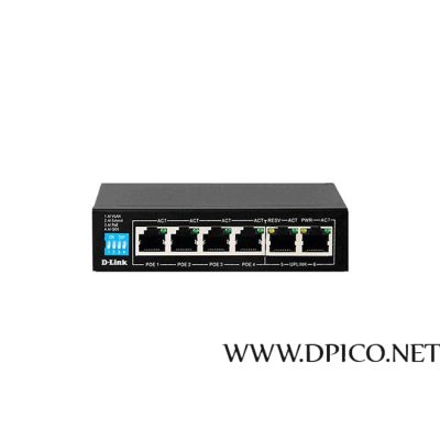 سوییچ شبکه 6 پورت دی لینک مدل DGS-F1006P